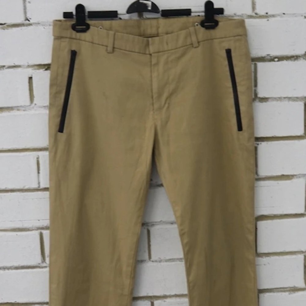 WooYoungMi Black Zipper / Khaki Pant